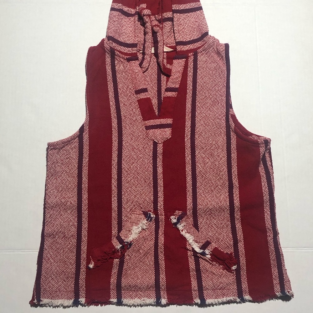 Red sleeveless hoodie from forever 21